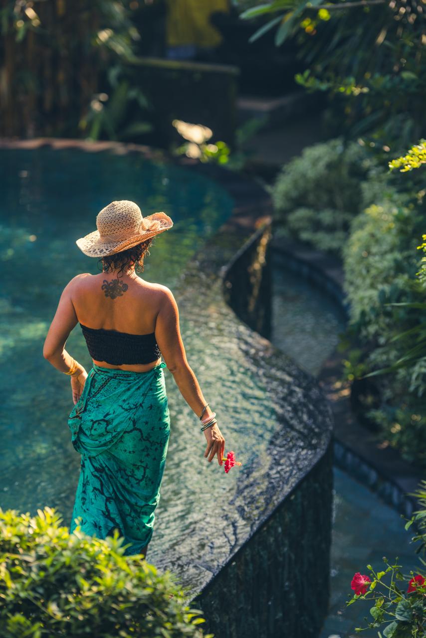 Pool edge view